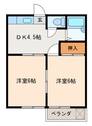 カメヤ弐番館の物件間取画像